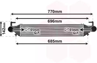 VAN WEZEL 17004456 -  Интеркулер